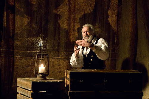 Wesley Rice as Captain Ahab in David Quicksall's 2009 adaptation of Moby-Dick, or, The Whale.